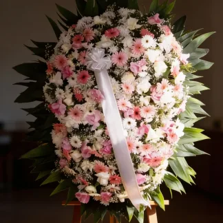 Coroa de flores coroa com rosas — média, vista 1