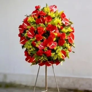 Coroa de flores coroa cores 6 — pequena, vista 1