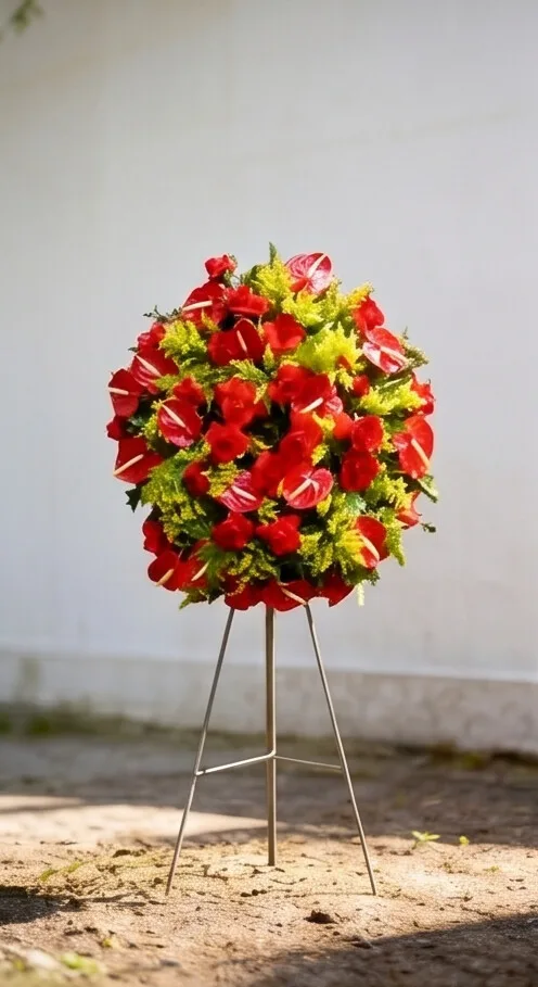 Coroa de flores coroa cores 6 — pequena, vista 1