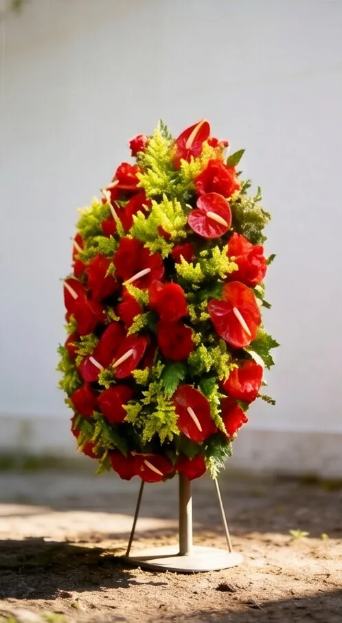 Coroa de flores coroa cores 6 — pequena, vista 2