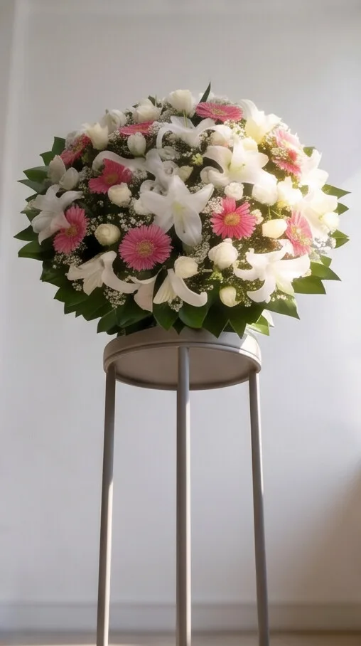 Coroa de flores coroa rosa 2 especial — média, vista 3