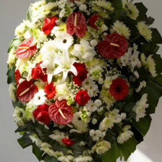 Coroa de flores coroa cores 2 — pequena, vista 1