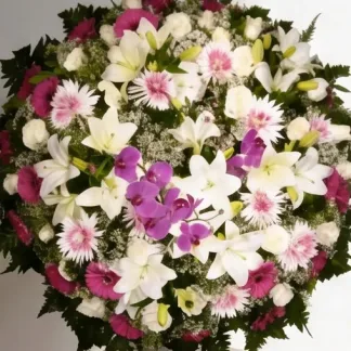 Coroa de flores coroa rosa 3 especial — pequena, vista 1