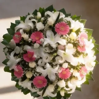 Coroa de flores coroa rosa 2 especial — média, vista 1
