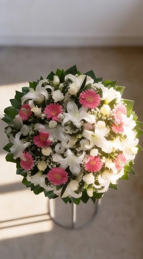 Coroa de flores coroa rosa 2 especial — média, vista 1