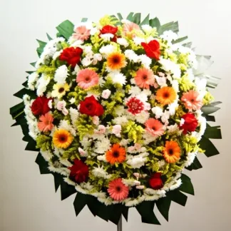Coroa de flores coroa cores 7 — média, vista 1