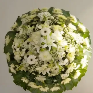 Coroa de flores coroa branca 1 — pequena, vista 1