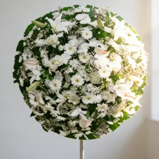 Coroa de flores coroa branca 2 — média, vista 1