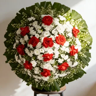 Coroa de flores coroa cores 3 — pequena, vista 1