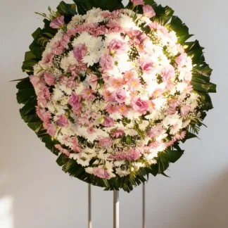 Coroa de flores coroa rosa 2 — média, vista 1
