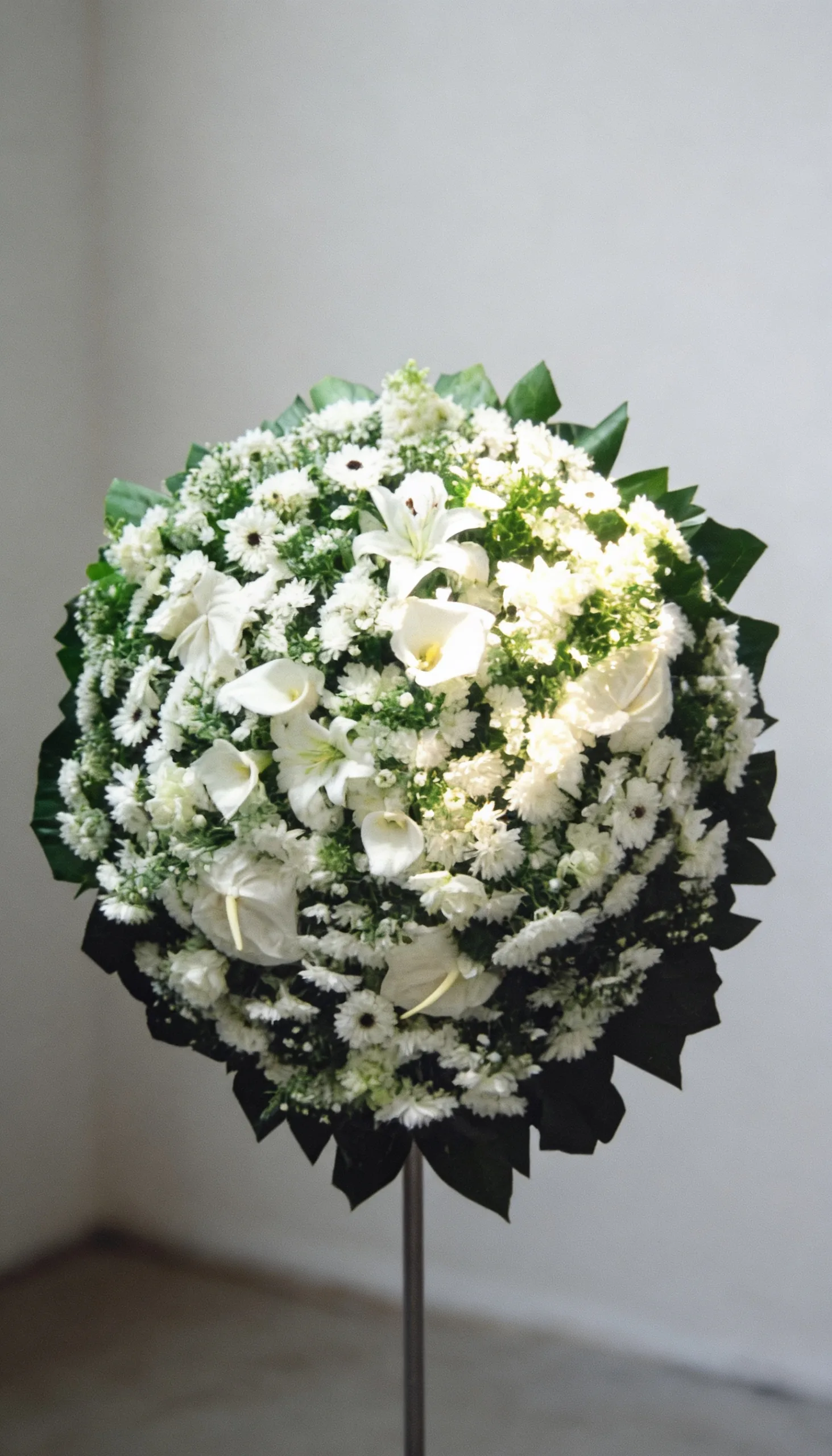 Coroa de flores coroa branca 3 — pequena, vista 1